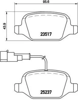 Гальмівні колодки дискові BREMBO P23 131