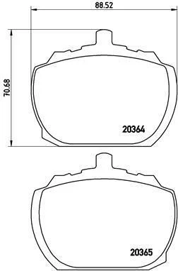 Гальмівні колодки дискові BREMBO P24 004 (фото 1)