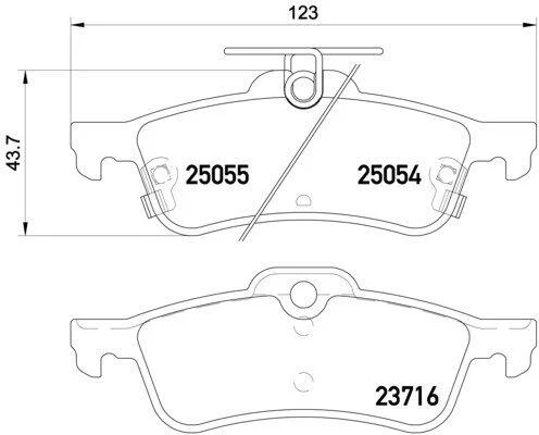 Гальмівні колодки дискові BREMBO P28 070 (фото 1)