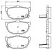Комплект гальмівних колодок з 4 шт. дисків BREMBO P30003 (фото 1)