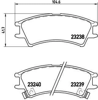 Гальмівні колодки дискові BREMBO P30 011