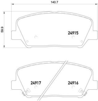 Тормозные колодки BREMBO P30 065