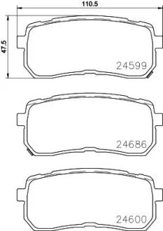 Гальмівні колодки дискові BREMBO P30 080