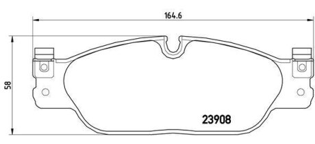 Гальмівні колодки дискові BREMBO P36021