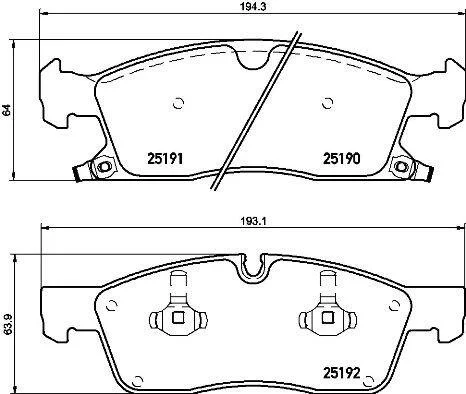 Гальмівні колодки дискові BREMBO P37 015 (фото 1)