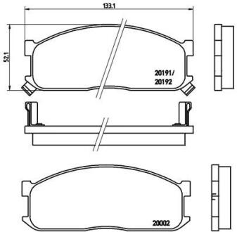 Гальмівні колодки дискові BREMBO P49 010