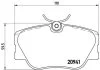 Комплект гальмівних колодок з 4 шт. дисків BREMBO P50 008 (фото 1)