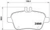 Комплект гальмівних колодок з 4 шт. дисків BREMBO P50091 (фото 1)