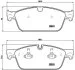 Комплект гальмівних колодок з 4 шт. дисків BREMBO P50102X (фото 2)