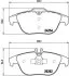 Комплект гальмівних колодок з 4 шт. дисків BREMBO P50104 (фото 1)