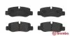 Комплект гальмівних колодок з 4 шт. дисків BREMBO P50126 (фото 2)