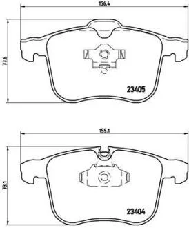 Гальмівні колодки дискові BREMBO P59 046