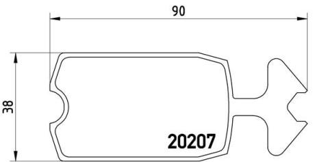 Гальмівні колодки дискові BREMBO P61 002