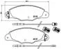 Гальмівні колодки дискові BREMBO P61 061 (фото 1)