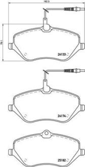 Гальмівні колодки дискові BREMBO P61 119
