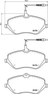 Гальмівні колодки дискові BREMBO P61 119
