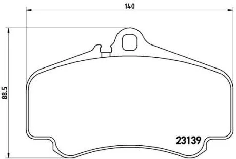 Гальмівні колодки дискові BREMBO P65 011