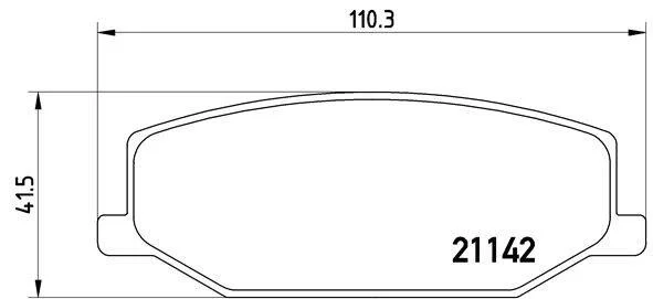 Гальмівні колодки дискові BREMBO P79 001 (фото 1)
