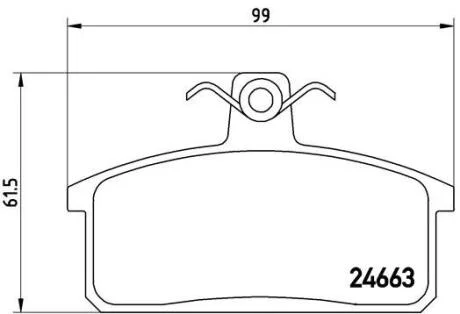 Гальмівні колодки дискові BREMBO P79 007