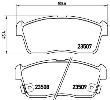 Гальмівні колодки дискові BREMBO P79 012