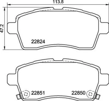 Гальмівні колодки дискові BREMBO P79 037