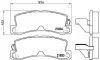 Комплект гальмівних колодок з 4 шт. дисків BREMBO P83015 (фото 1)