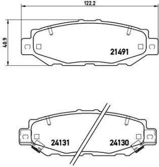 Гальмівні колодки дискові BREMBO P83 038