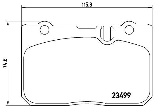 Гальмівні колодки дискові BREMBO P83 039 (фото 1)