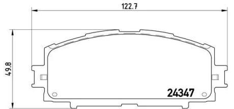 Гальмівні колодки дискові BREMBO P83 086