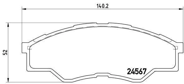 Гальмівні колодки дискові BREMBO P83 096 (фото 1)