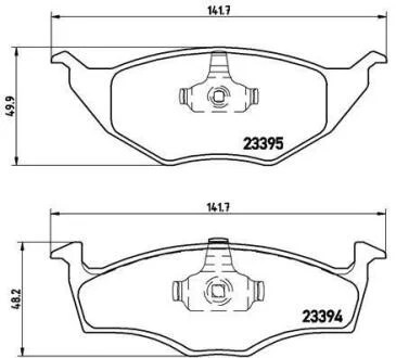 Гальмівні колодки дискові BREMBO P85 055