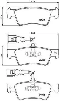 Гальмівні колодки дискові BREMBO P85 068