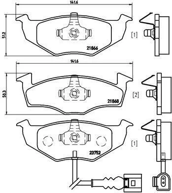 Гальмівні колодки дискові BREMBO P85 071 (фото 1)