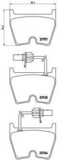 Гальмівні колодки дискові BREMBO P85 078