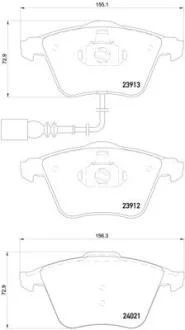 Гальмівні колодки дискові BREMBO P85 129