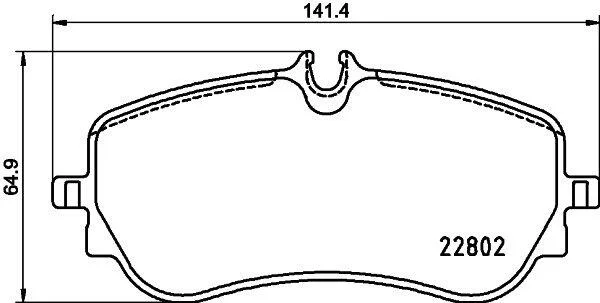 Комплект гальмівних колодок з 4 шт. дисків BREMBO P85172 (фото 1)