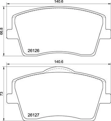 Гальмівні колодки дискові BREMBO P86 031 (фото 1)