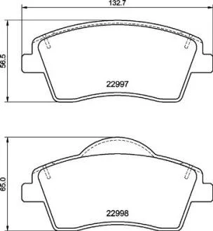 Гальмівні колодки дискові BREMBO P86 033
