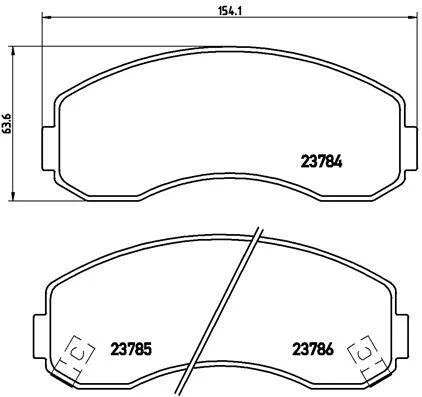 Гальмівні колодки дискові BREMBO P99 003 (фото 1)