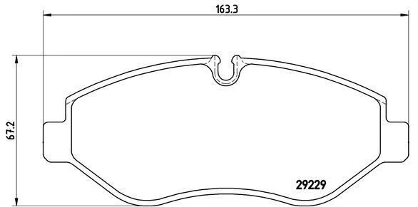 Гальмівні колодки дискові BREMBO PA6 026 (фото 1)