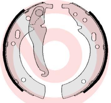 Гальмівні колодки барабанні BREMBO S06 501