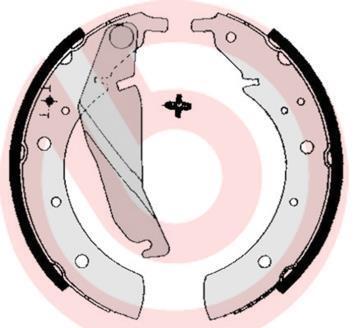 Гальмівні колодки барабанні BREMBO S06 502