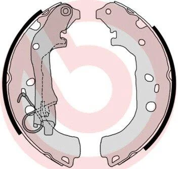 Гальмівні колодки барабанні BREMBO S23 518 (фото 1)