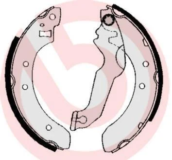 Гальмівні колодки барабанні BREMBO S24 507 (фото 1)