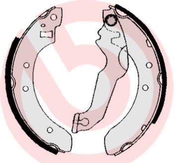 Гальмівні колодки барабанні BREMBO S24 507