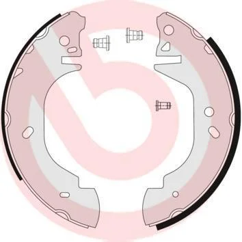 Гальмівні колодки барабанні BREMBO S24 523 (фото 1)