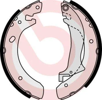 Гальмівні колодки, барабанні BREMBO S 44 504 (фото 1)