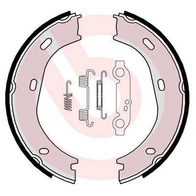 Гальмівні колодки барабанні BREMBO S50 501 (фото 1)