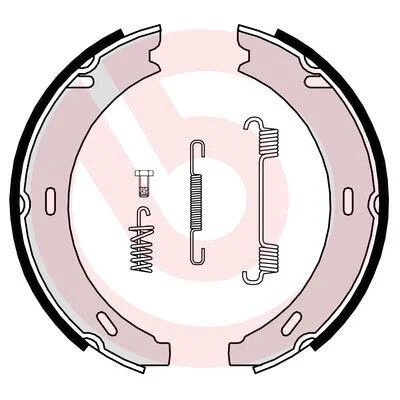 Гальмівні колодки барабанні BREMBO S50 502 (фото 1)