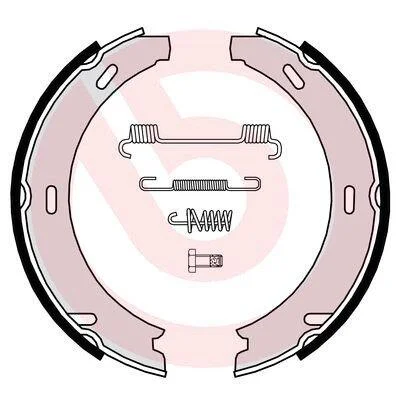 Гальмівні колодки барабанні BREMBO S50 507 (фото 1)